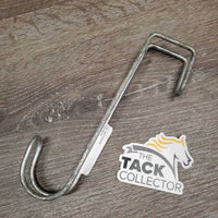 STall Mount Wire Tack Hook *gc/fair, rusty, corroded, bent, stains
