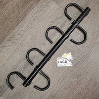 4 Hook Stall Mount Bridle Rack *gc, rubs, scrapes, dings, older?, mnr rust
