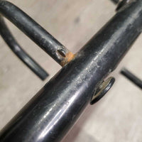 4 Hook Stall Mount Bridle Rack *gc, rubs, scrapes, dings, older?, mnr rust
