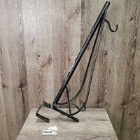 Wall & Stall Mount Metal Saddle Rack, bracket *gc, dirty, scratches, scrapes, mnr rus
