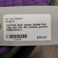 Quilt Jumper Saddle Pad *vgc, mnr hair, dirt, residue, puckers
