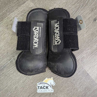 Open Front & Hind Boots, velcro *gc/fair, clean, pilly/frayed edges, scrapes, residue, faded, scratches
