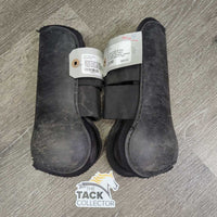 Open Front & Hind Boots, velcro *gc/fair, clean, pilly/frayed edges, scrapes, residue, faded, scratches
