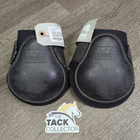 Hind Boots, velcro *gc/fair, clean, residue, curled lining, rubs, scrapes, pilly/frayed edges, faded

