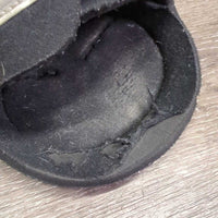 Hind Boots, velcro *gc/fair, clean, residue, curled lining, rubs, scrapes, pilly/frayed edges, faded
