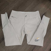 EuroSeat Breeches, Bling *gc, mnr stains, undone stitching, seam puckers, dingy, older, cracking stickies
