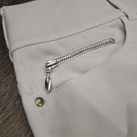 EuroSeat Breeches, Bling *gc, mnr stains, undone stitching, seam puckers, dingy, older, cracking stickies
