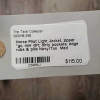 Light Jacket, zipper *gc, mnr dirt, dirty pockets, edge rubs & pills

