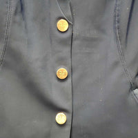 Show Jacket, leather? trim, garment bag *vgc, dirty
