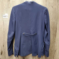 Show Jacket, leather? trim, garment bag *vgc, dirty
