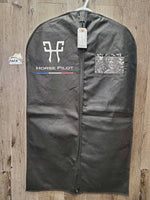 Show Jacket, leather? trim, garment bag *vgc, dirty
