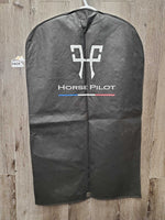 Show Jacket, leather? trim, garment bag *vgc, dirty
