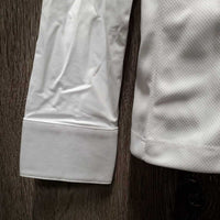 LS Show Shirt, tags, 1/4 button up, collar snaps, Box *new
