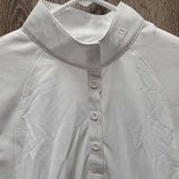 LS Show Shirt, tags, 1/4 button up, collar snaps, Box *new
