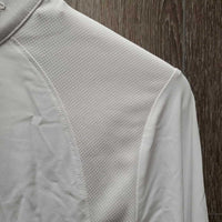 LS Show Shirt, tags, 1/4 button up, collar snaps, Box *new
