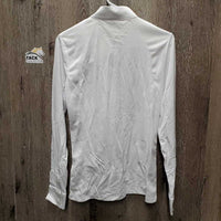 LS Show Shirt, tags, 1/4 button up, collar snaps, Box *new
