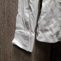 LS Show Shirt, tags, 1/4 button up, collar snaps, Box *new
