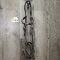 Rsd/Padded Monocrown Bridle *fair, NO Cheeks, older, MOLDY, dirty, v.tight keepers, rubs, faded
