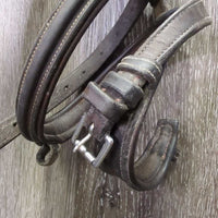 Rsd/Padded Monocrown Bridle *fair, NO Cheeks, older, MOLDY, dirty, v.tight keepers, rubs, faded
