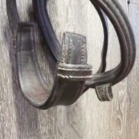 Rsd/Padded Monocrown Bridle *fair, NO Cheeks, older, MOLDY, dirty, v.tight keepers, rubs, faded
