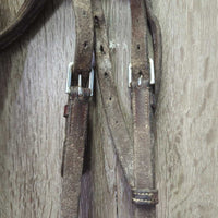 Rsd/Padded Monocrown Bridle *fair, NO Cheeks, older, MOLDY, dirty, v.tight keepers, rubs, faded

