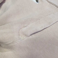 Hvy Cotton Euro Seat Breeches *gc, hair, rubs, pills, stains, seams: unstitched, sm holes & stains, older, knees
