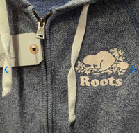Hvy Sweatshirt Hoodie - Jacket, zip *gc, rubs, older?, rubs, mnr wavy zipper

