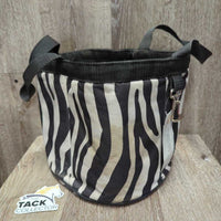 Round Padded Grooming Tote Bag *gc/fair, dirty, hair, stains, hay, hairy, dingy

