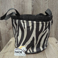 Round Padded Grooming Tote Bag *gc/fair, dirty, hair, stains, hay, hairy, dingy
