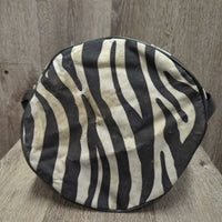 Round Padded Grooming Tote Bag *gc/fair, dirty, hair, stains, hay, hairy, dingy
