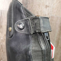 Pr Field Boots, pr black forms *vgc, mnr hair, dirt, cuts, rubs, puckered els, threads, L- curled heel

