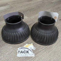 High Soft Ribbed Rubber Bell Boots, Pull on *vgc, clean, older, faded, residue, mnr scratches
