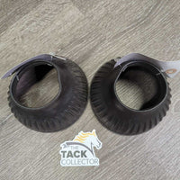 High Soft Ribbed Rubber Bell Boots, Pull on *vgc, clean, older, faded, residue, mnr scratches
