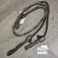 Rsd/FS Cotton Web Reins *gc, stiff, mnr film, dirt, uindone stitching & bent ends
