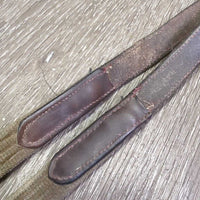 Rsd/FS Cotton Web Reins *gc, stiff, mnr film, dirt, uindone stitching & bent ends
