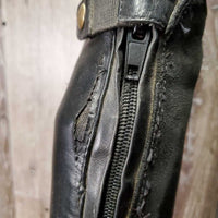 Lined Field Boots, 2 Gold Ariat forms *gc, older, clean, repaired/extended, separated toe, sticky zips, mnr dirt, older, split
