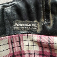 Winter Field Boots, Gold Ariat forms *gc/fair, mnr dirt, scrapes, scratches, torn edge-L, replaced zips, unstiched, cracking, older
