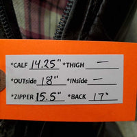 Winter Field Boots, Gold Ariat forms *gc/fair, mnr dirt, scrapes, scratches, torn edge-L, replaced zips, unstiched, cracking, older
