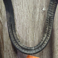 Rsd Padded Monocrown Dressage Bridle, Flash, Bling, Buckles *gc, clean, mnr rubs & dents, loose & missing keepers, bling: missing & loose edges
