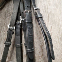 Monocrown Bridle, Drop noseband, Cotton Web Reins, Bling *gc/vgc, mnr dirt, loose keepers, broken keeper, loose & missing bling
