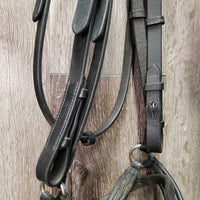 Monocrown Bridle, Drop noseband, Cotton Web Reins, Bling *gc/vgc, mnr dirt, loose keepers, broken keeper, loose & missing bling
