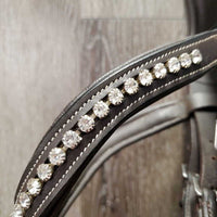 Rsd Padded Monocrown Bridle, Anatomical Noseband, Rubber Web Reins, bling *vgc, clean, mnr scrapes, rubs, dirt & scuffs
