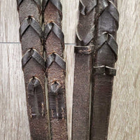 Rsd Hunter Bridle, Braided Reins *vgc, clean, mnr scraped edges, scuffs, creases & knicks
