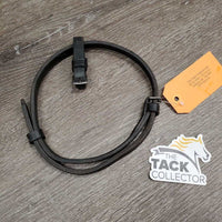 Thick Soft Narrow Flash Strap, Buckle Noseband Attachment *gc, clean, mnr creases, xholes & residue

