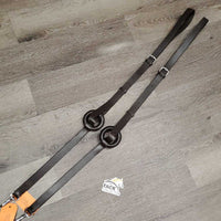 Pr Donut Leather Side Reins *vgc/xc, clean, mnr edge scrapes
