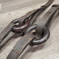 Pr Donut Leather Side Reins *vgc/xc, clean, mnr edge scrapes
