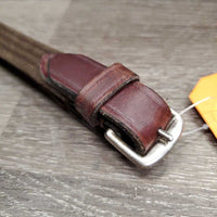 German Martingale Attachment, Neck Strap, Cotton Web Reins *vgc, clean, mnr dirt & residue/film, older
