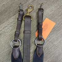 Elastic Breastplate, Running Martingale Attach, 3x snaps *gc, clean, stains, mismatched, rubs
