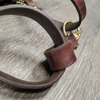 Flat Soft Leather Convertible Grooming Halter *vgc, clean, mnr crack, film, dents & residue

