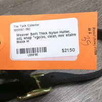 Soft Thick Nylon Halter, adj, snap *vgc/xc, clean, mnr stains

